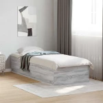 vidaXL Κρεβάτι δαπέδου Γκρι Sonoma 80 x 200 cm Επεξεργασμένο Ξύλο