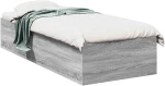 vidaXL Κρεβάτι δαπέδου Γκρι Sonoma 80 x 200 cm Επεξεργασμένο Ξύλο
