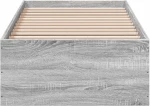 vidaXL Κρεβάτι δαπέδου Γκρι Sonoma 80 x 200 cm Επεξεργασμένο Ξύλο