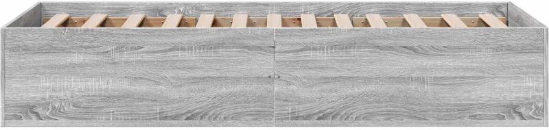 vidaXL Κρεβάτι δαπέδου Γκρι Sonoma 80 x 200 cm Επεξεργασμένο Ξύλο