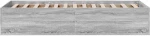 vidaXL Κρεβάτι δαπέδου Γκρι Sonoma 80 x 200 cm Επεξεργασμένο Ξύλο