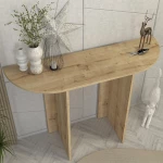 Κονσόλα Cortado Megapap χρώμα sapphire oak 120x35x75εκ.
