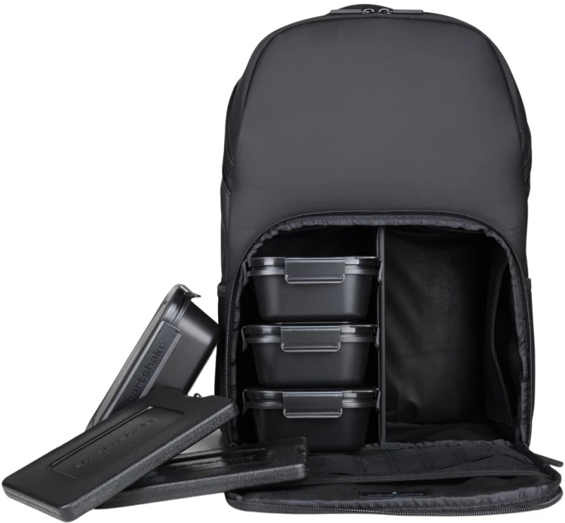 SmartShake Meal Prep Backpack / Black