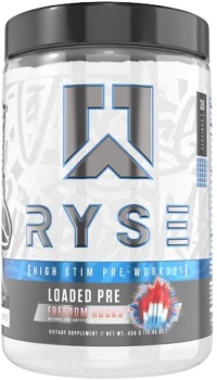 RYSE Loaded Pre | Pre-Workout Formula [372~ 438 Γραμμάρια] Freedom Rocks