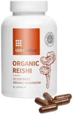 USA Medical Organic Reishi 350 mg [60 Κάψουλες]