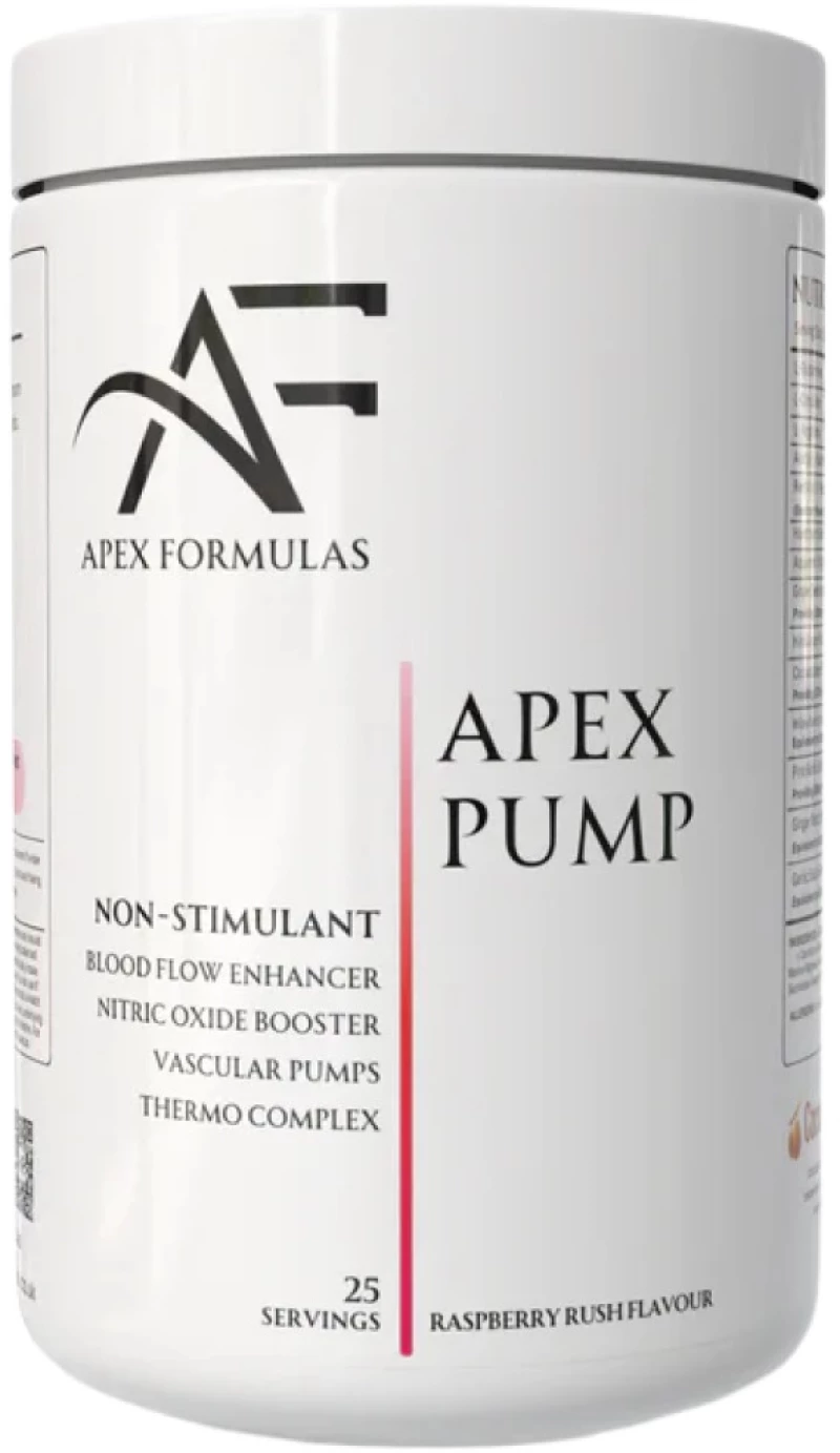 Apex Formulas Apex Pump | Stim Free Pre-Workout [625 Γραμμάρια] Σμέουρο