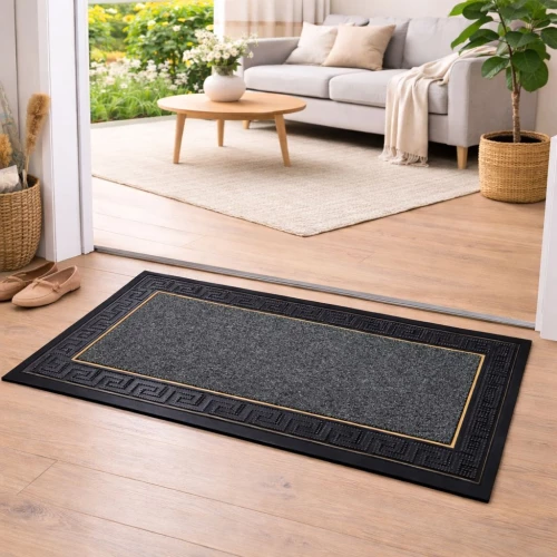 Πατάκι Εισόδου (45X75) Mcdecor Greek Key Grey - MCDECOR - -