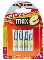 1x4 Ansmann maxE NiMH rech. bat. Micro AAA 800 mAh german (5035042)
