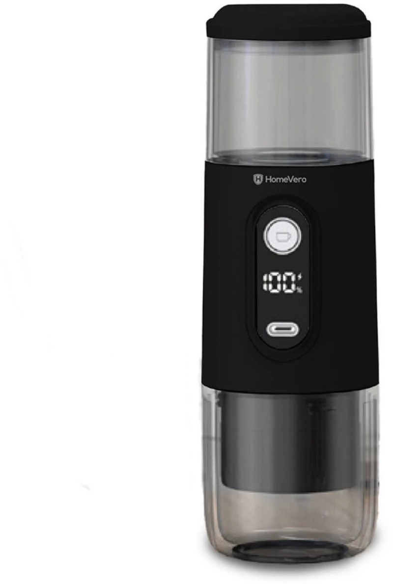 HomeVero Portable Espresso Maker Black