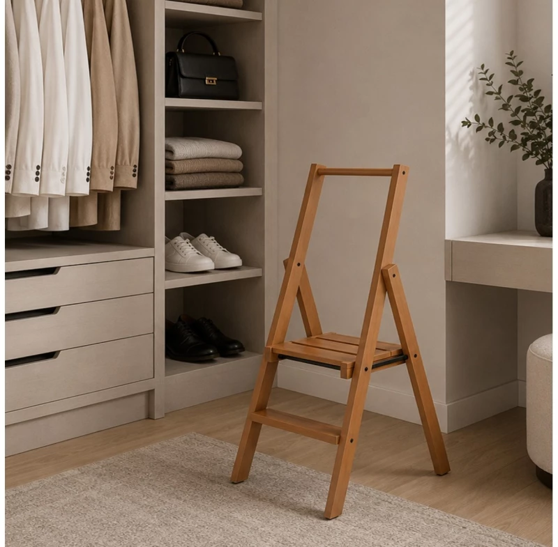 ΣΚΆΛΕΣ LADDER KIMORA 2 NON-SLIP STEPS CHERRY WOOD 180/2 K