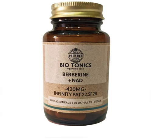 Berberine +Nad 420mg 30Vcaps (BioTonics)
