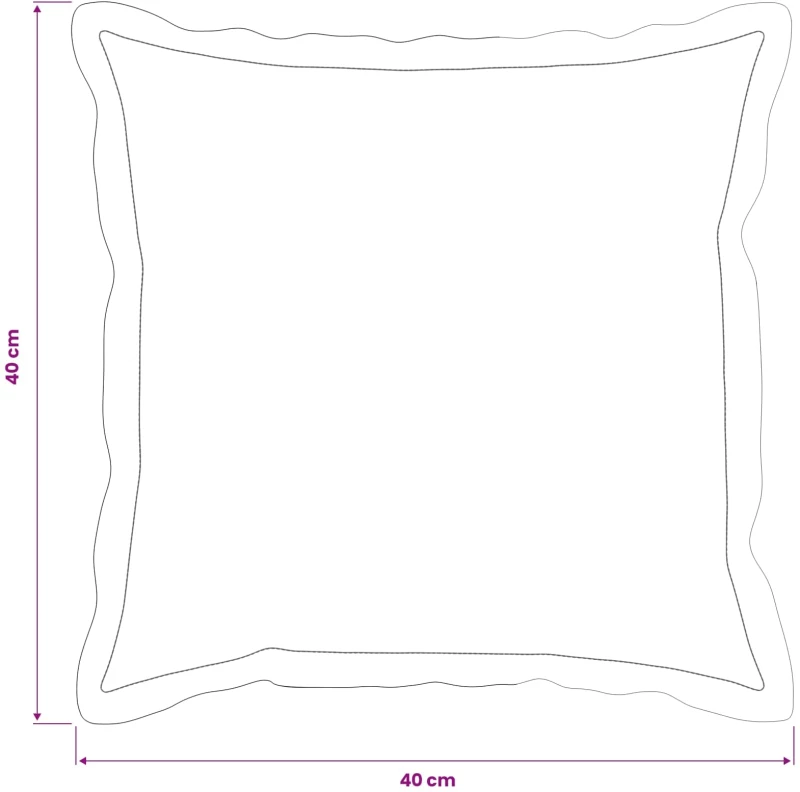 vidaXL Κάλυμμα Μαξιλαριού 2 τμχ. HOUTEN Μπλε 40 x 40 cm