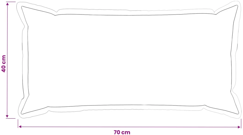 vidaXL Κάλυμμα Μαξιλαριού 6 τμχ. HOUTEN Μπλε 40 x 70 cm