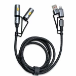 6 in 1 High Tech Καλώδιο Φόρτισης USB Συσκευών Keanos® Black Spider II