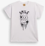 Funky Μπλούζα Smile, Λευκό
