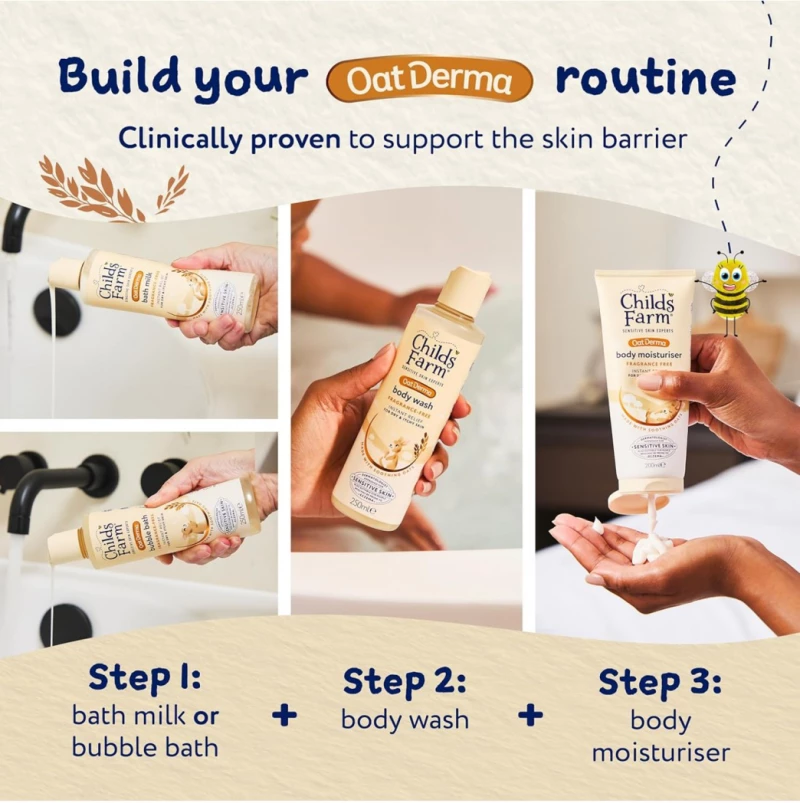 Childs Farm Ενυδατική Κρέμα Oatderma Χωρίς Άρωμα 200ml