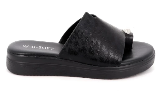 Γυναικείο Mule B-Soft Χρώματος Μαύρο 703-54.B