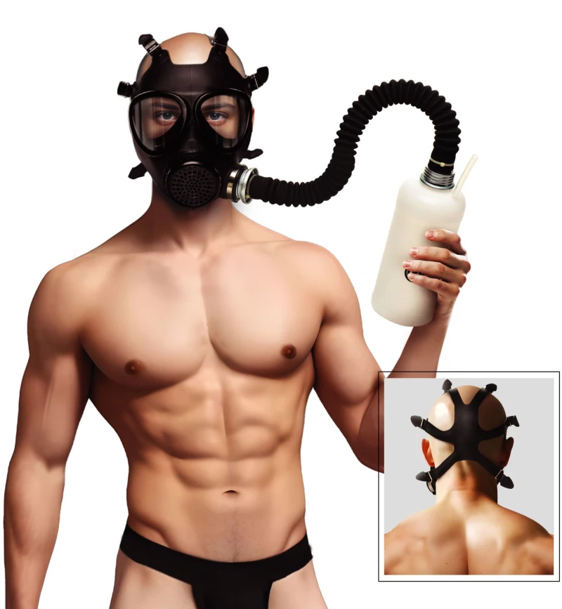 Master Series Inhaler Gas Mask With Bottle