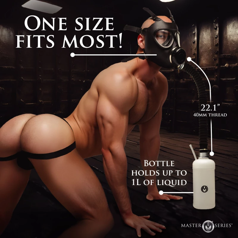 Master Series Inhaler Gas Mask With Bottle