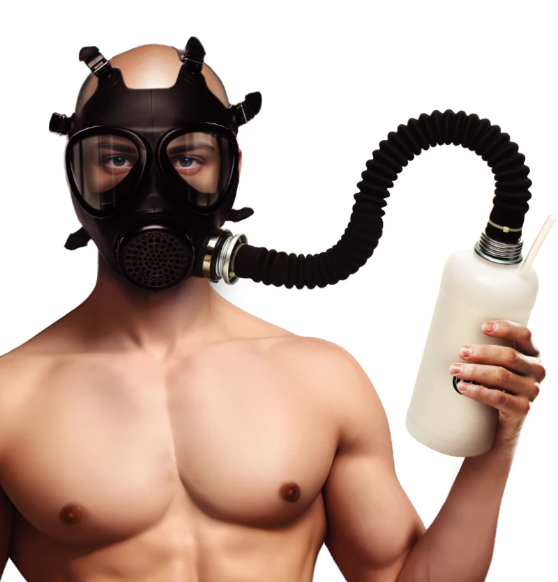 Master Series Inhaler Gas Mask With Bottle