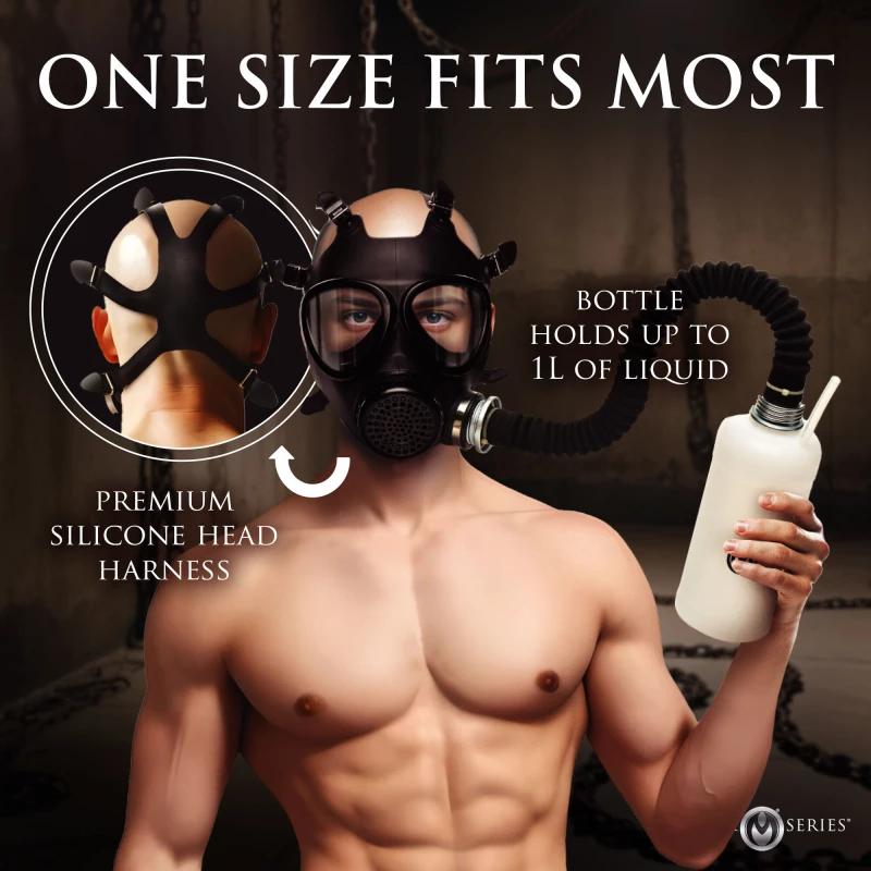 Master Series Inhaler Gas Mask With Bottle