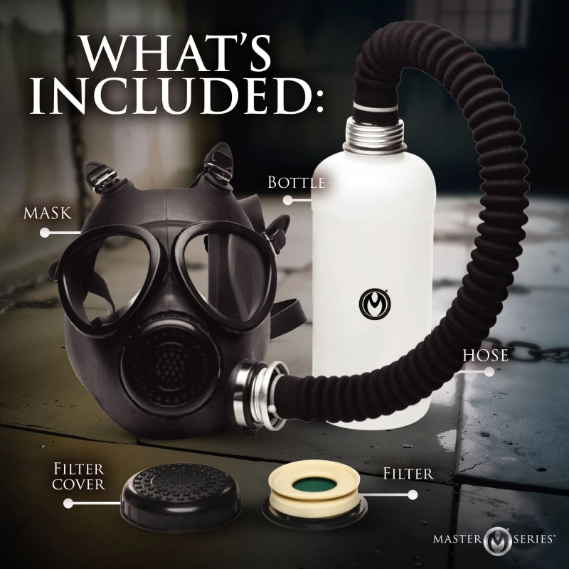 Master Series Inhaler Gas Mask With Bottle