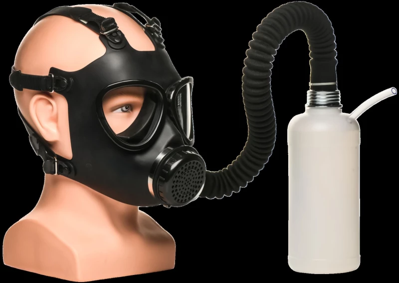 Master Series Inhaler Gas Mask With Bottle