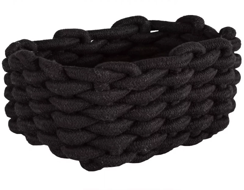 Καλάθι Αποθήκευσης Fellone M Black Kleine Wolke Βαμβάκι-Πολυέστερ