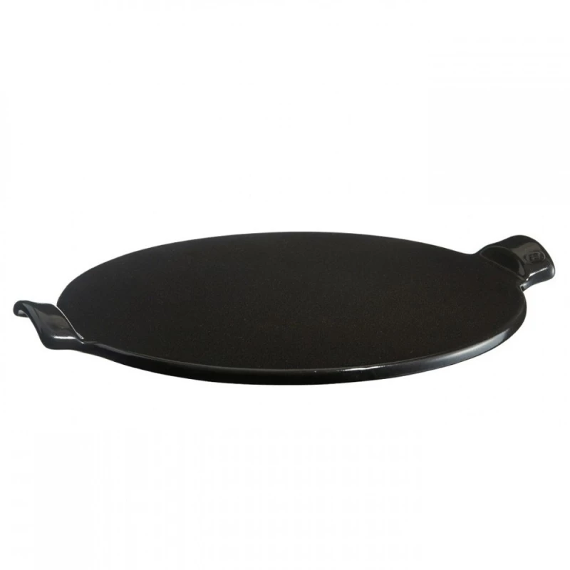 Σκεύος Πίτσας Fusain EH797514 37cm Black Emile Henry Κεραμικό