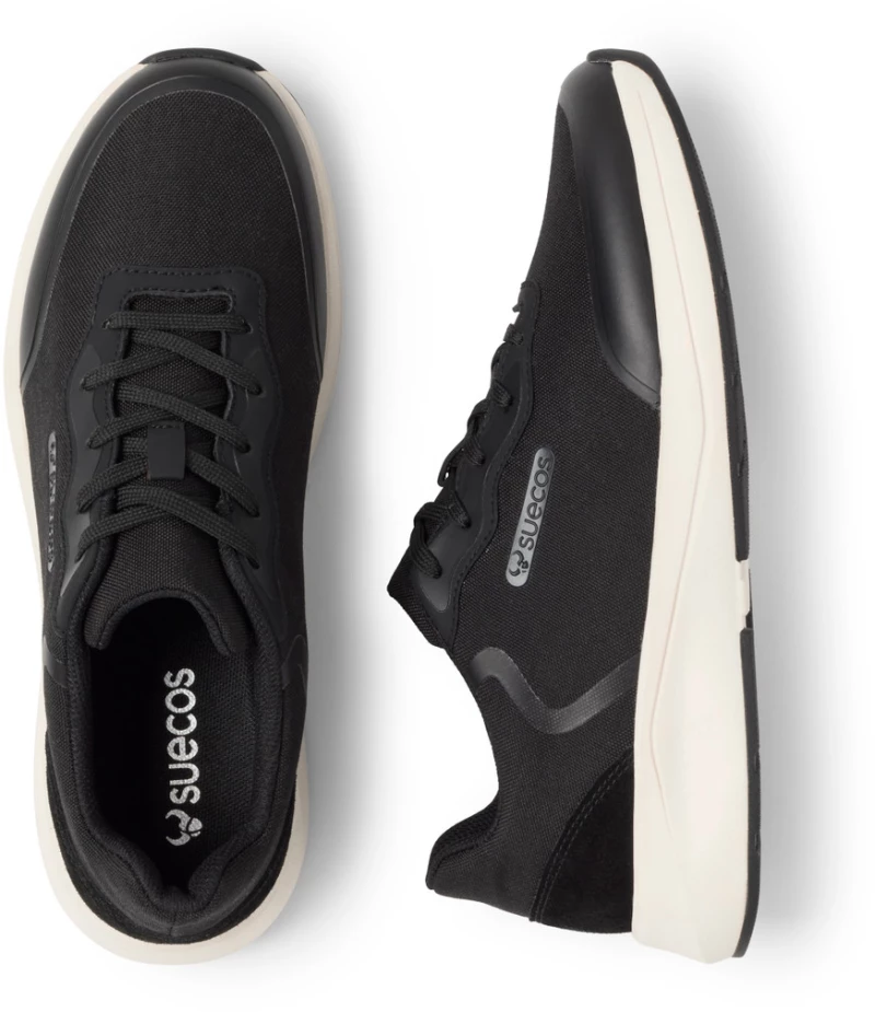SUECOS  ΑΝΑΤΟΜΙΚΑ SNIKERS UNISEX VIDER-BLACK