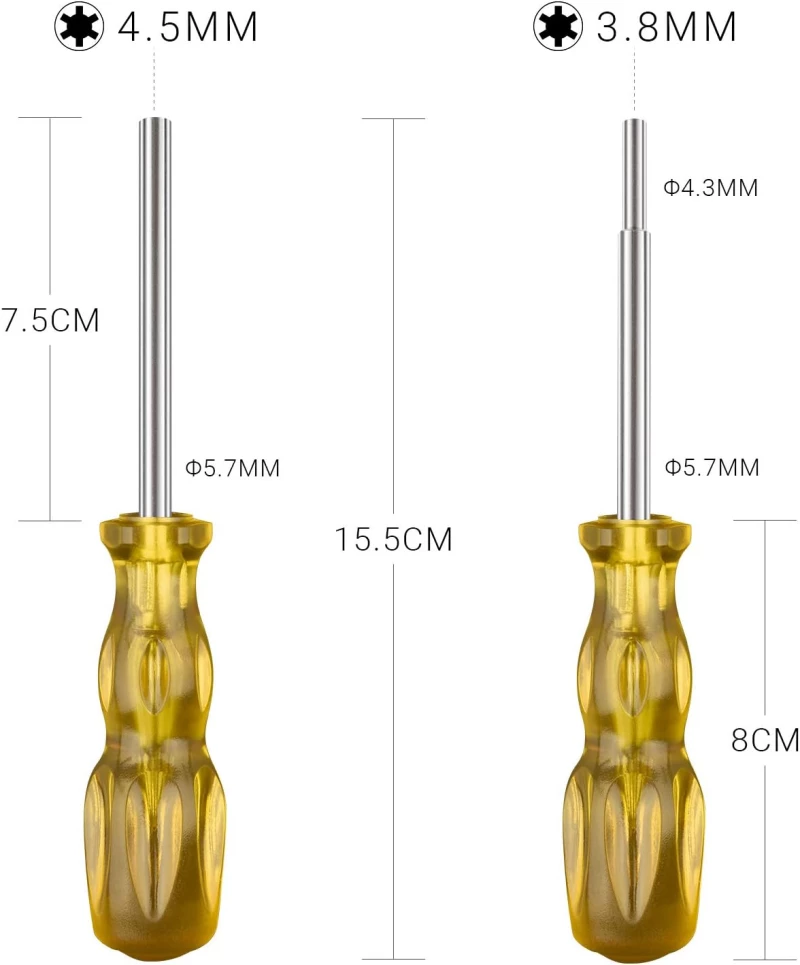 Precision Hexagonal Screwdriver 3.8mm για Nintendo GameCube & NES & 64 & SNES & Game Boy & Sega Game Gear ( Κωδ.1-GAME035 )