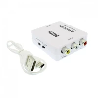 Μετατροπέας CVBS/RCA/AV σε HDMI Upscaler 1080P A-004