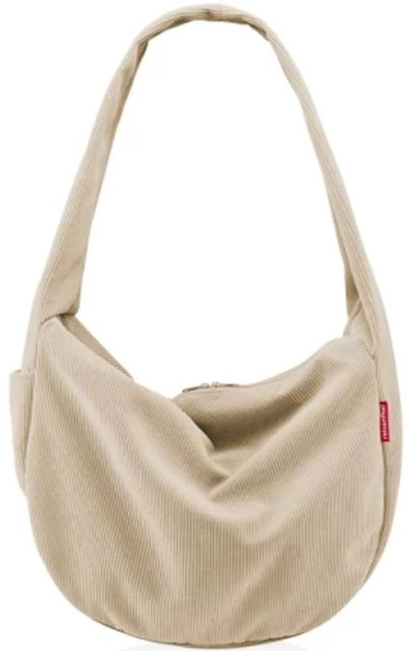 Τσάντα Ώμου Moonbag Cord GO6052 33x48x14cm Sand Reisenthel