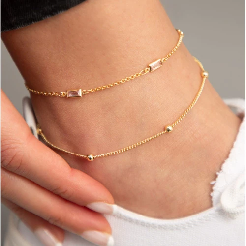 Βραχιόλι Ποδιού 948ELK4106  Gold Elika