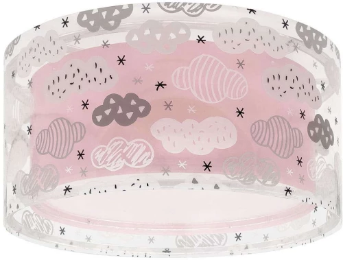 Φωτιστικό Οροφής-Πλαφονιέρα Clouds 41416MS 33x16,5cm 2xE27 Pink Ango