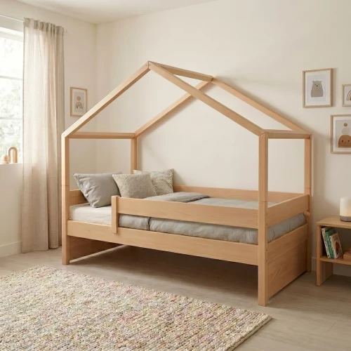 Casakids Dreamy Natural Κρεβάτι 3-Σε-1 Ημίδιπλο Για 2 Διαστάσεις Στρωμάτων CK00104