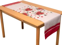 Runner Χριστουγεννιάτικα 4402 (Σετ 2τμχ) Red Viopros 40X140