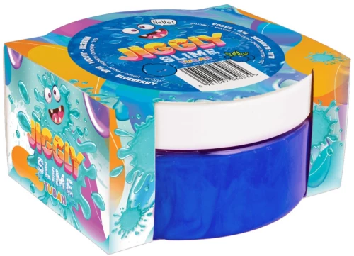 JIGGLY SLIME μπλε με άρωμα βατόμουρο 200g