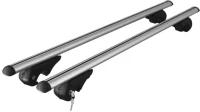 MENABO ΜΠΑΡΕΣ ΟΡΟΦΗΣ ΑΛΟΥΜΙΝΙΟΥ BRIO XL 135 cm ΣΕ ΑΣΗΜΙ ΧΡΩΜΑ ΓΙΑ Chery Tiggo 5x 5 doors 2017> ΜΕ RAISED RAILS (Παράλληλες Μπάρες με Κενό) - 2 ΤΕΜ. (4030/MB)
