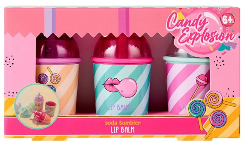 CREATE IT! CANDY EXPLOSION ΣΕΤ LIP BALM 3 τεμ. ΠΟΤΗΡΑΚΙ (#884840)