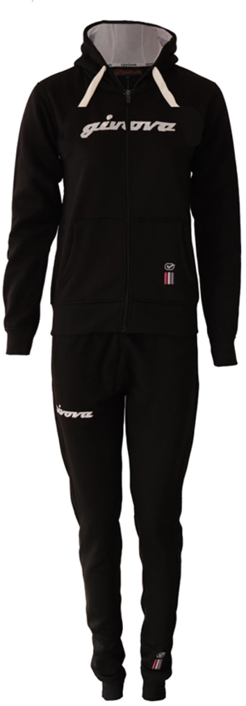 GIVOVA GIVOVA W TRACKSUIT PAILLETTES BLK/WHT LFD06-1003