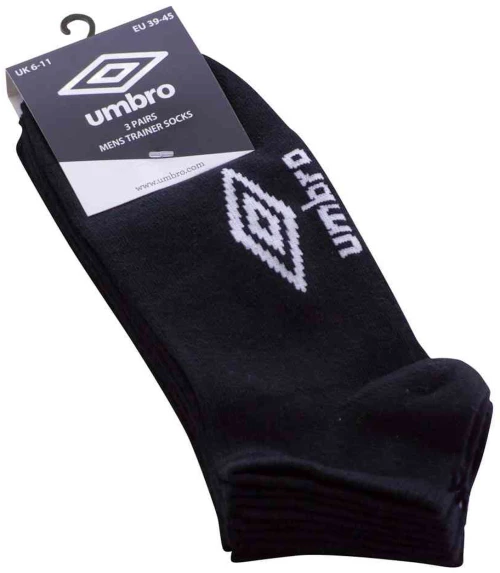 UMBRO UMBRO U SNEAKERSOCK 3P 183180-BLK
