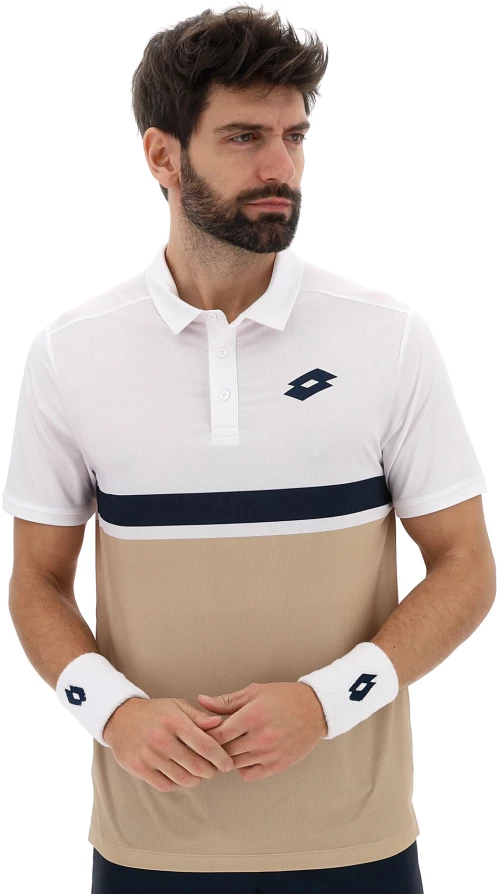 LOTTO LOTTO TECH V-D1 POLO CREAM/WHT 222844-9SP