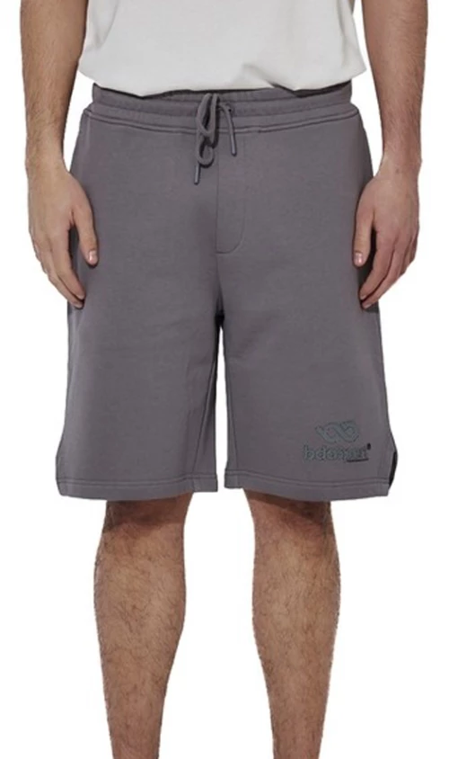BODY ACTION BODY ACTION M HIGH DENSITY LOGO TERRY SHO 033628-01-STEEL GREY