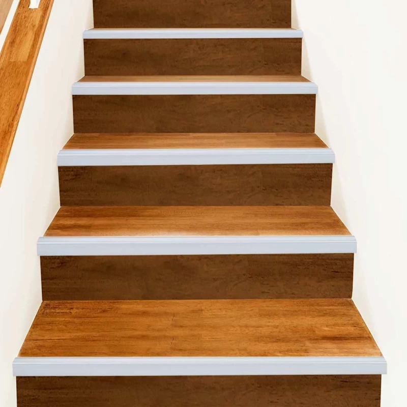 vidaXL Προστατευτικά ακμών σκάλας 30 pcs Ασημί 67 x 3.5 x 3 εκ.