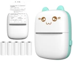 Θερμικός Εκτυπωτής Bluetooth Mini Cat - Μπλε HURC9