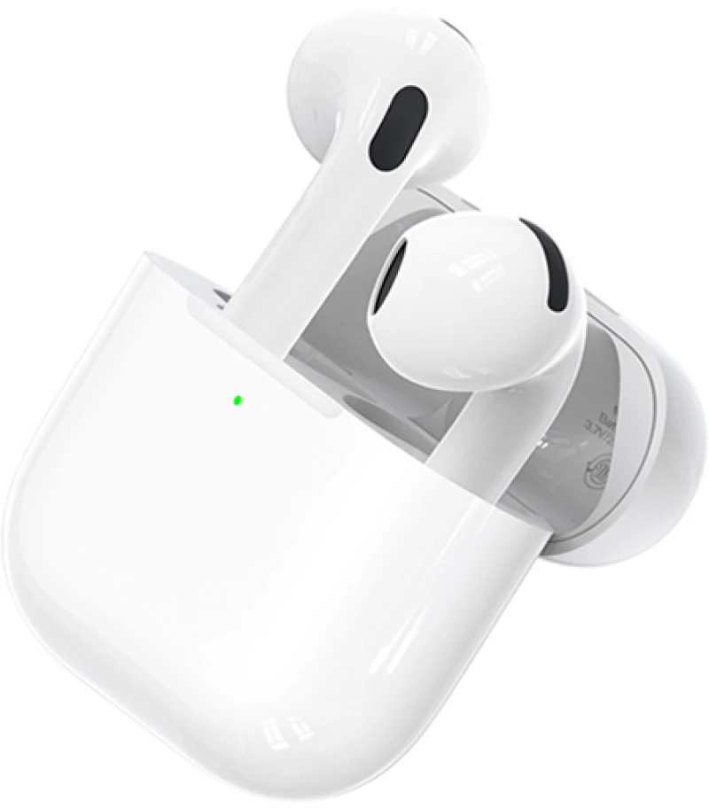 XO Q6 WHITE COLOR Bluetooth ακουστικά 6ης γενιάς με θήκη φόρτισης, σε λευκό χρώμα
