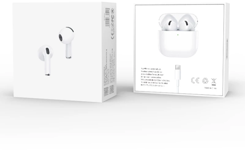 XO Q6 WHITE COLOR Bluetooth ακουστικά 6ης γενιάς με θήκη φόρτισης, σε λευκό χρώμα