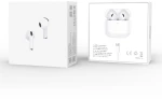 XO Q6 WHITE COLOR Bluetooth ακουστικά 6ης γενιάς με θήκη φόρτισης, σε λευκό χρώμα