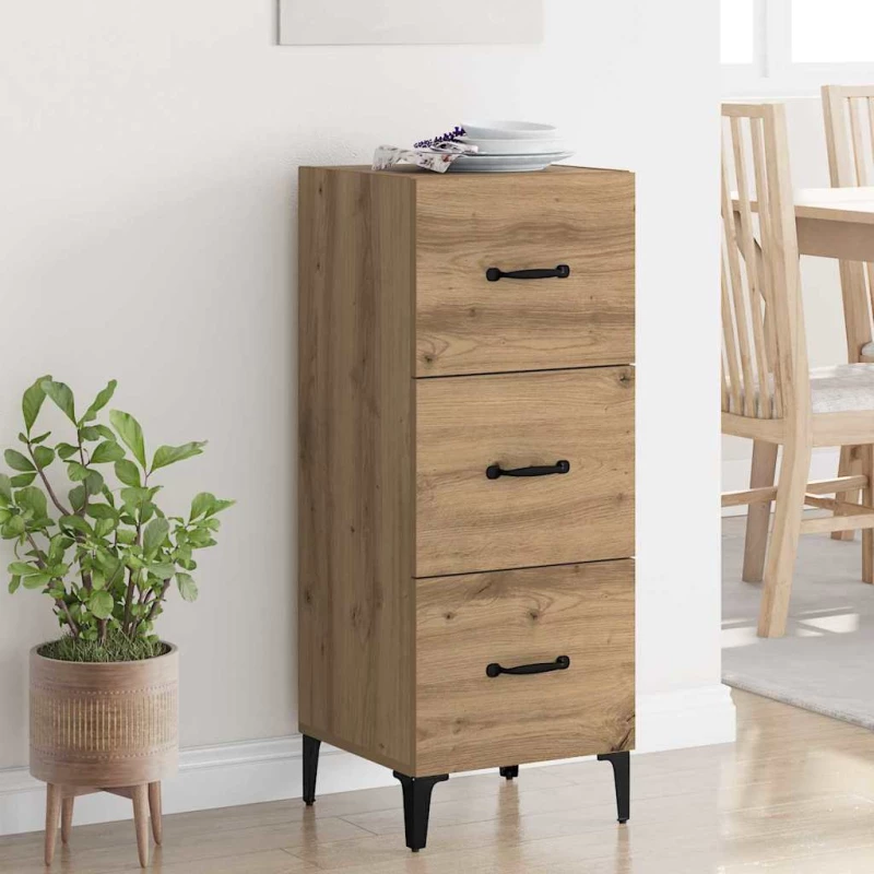 Πλαϊνό γραφείο με συρτάρι Artisan Oak 34,5 x 34 x 90 εκ. |885699